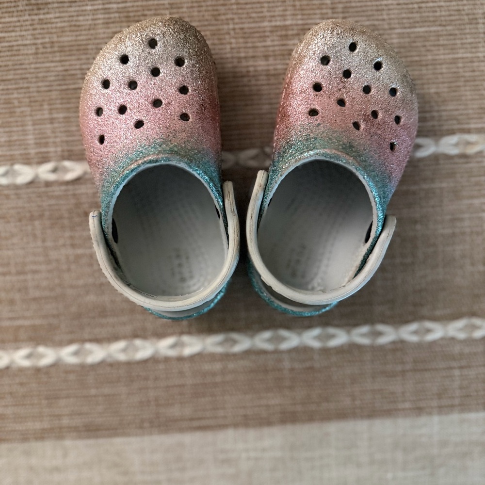 CROCS Kids Pink and Blue  Shoes